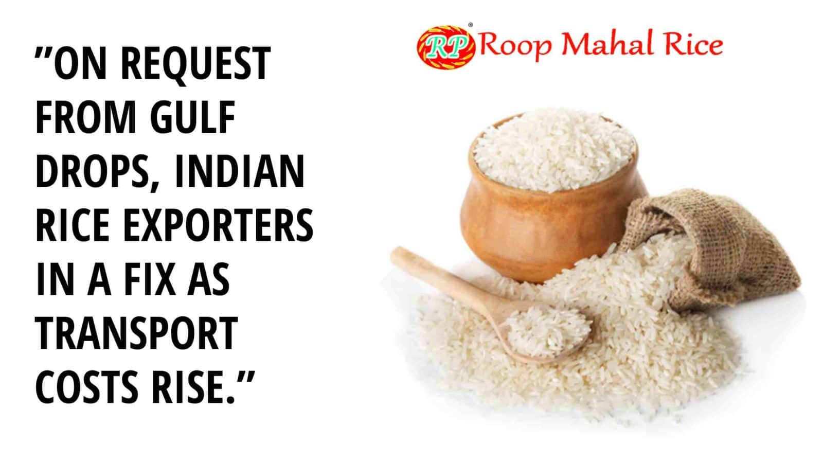 Exporter rice rates