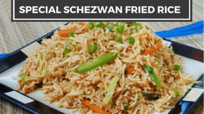 Special Schezwan Fried Rice Recipe by Roop Mahal Rice