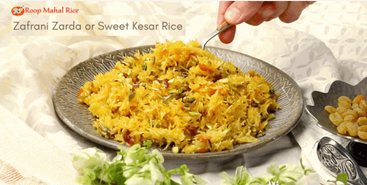Sweet Kesar Rice Recipe by Roop Mahal Rice