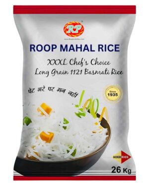 Roop Mahal Rice XXXL Chefs Choice Long Grain 1121 Basmati Rice